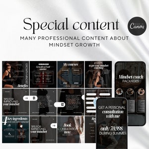 mindset coach instagram templates