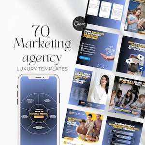Marketing Agency Social Media Templates  Infographics | Digital Marketing Agency | Canva Marketing Template Insagran