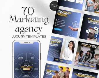 Marketing-Amulett Social Media Vorlagen Infografiken | Digital Marketing | Canva Marketing Vorlage Insagran
