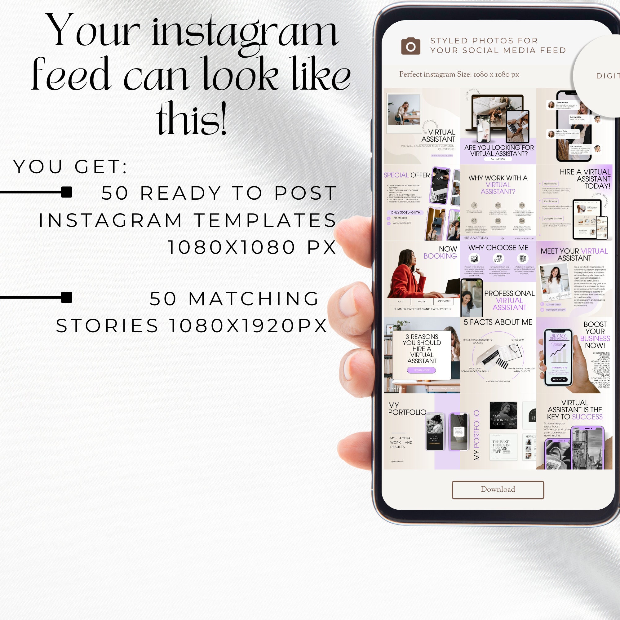 Virtual Assistant Example Post Virtual Assistant Instagram Template, Virtual Assistant Canva, Virtual ...