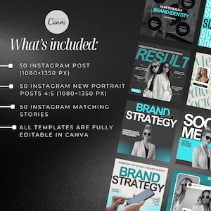 200 publicaciones en redes sociales para agencias de marketing digital / Plantillas de Canva / Diseños de Canva para agencias de marketing digital / Plantillas de marketing digital imagen 10