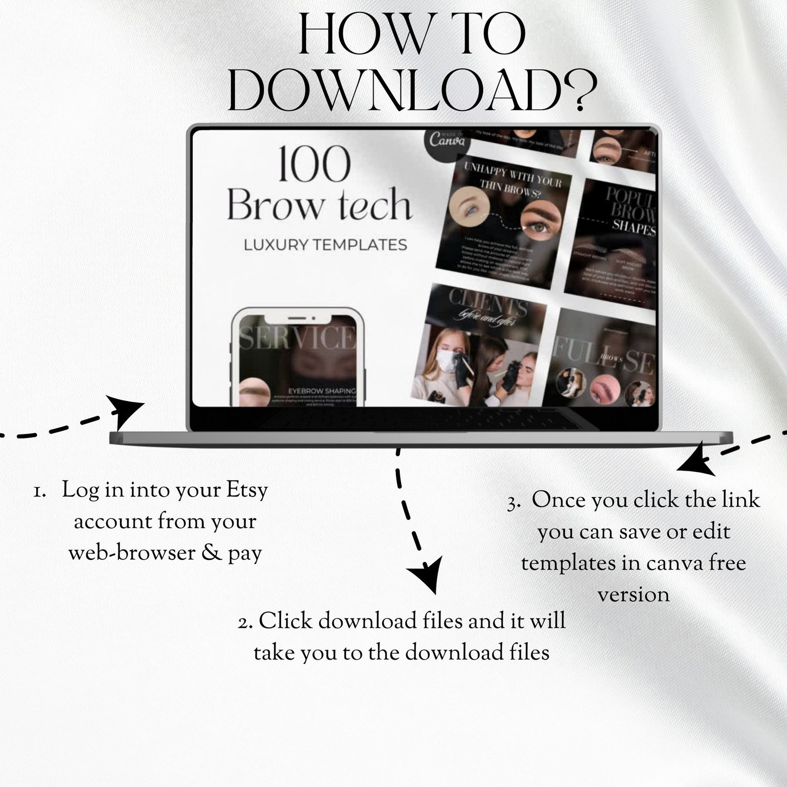 Brow Tech Instagram Canva Templates, Eyebrow Tech Templates, Brow ...