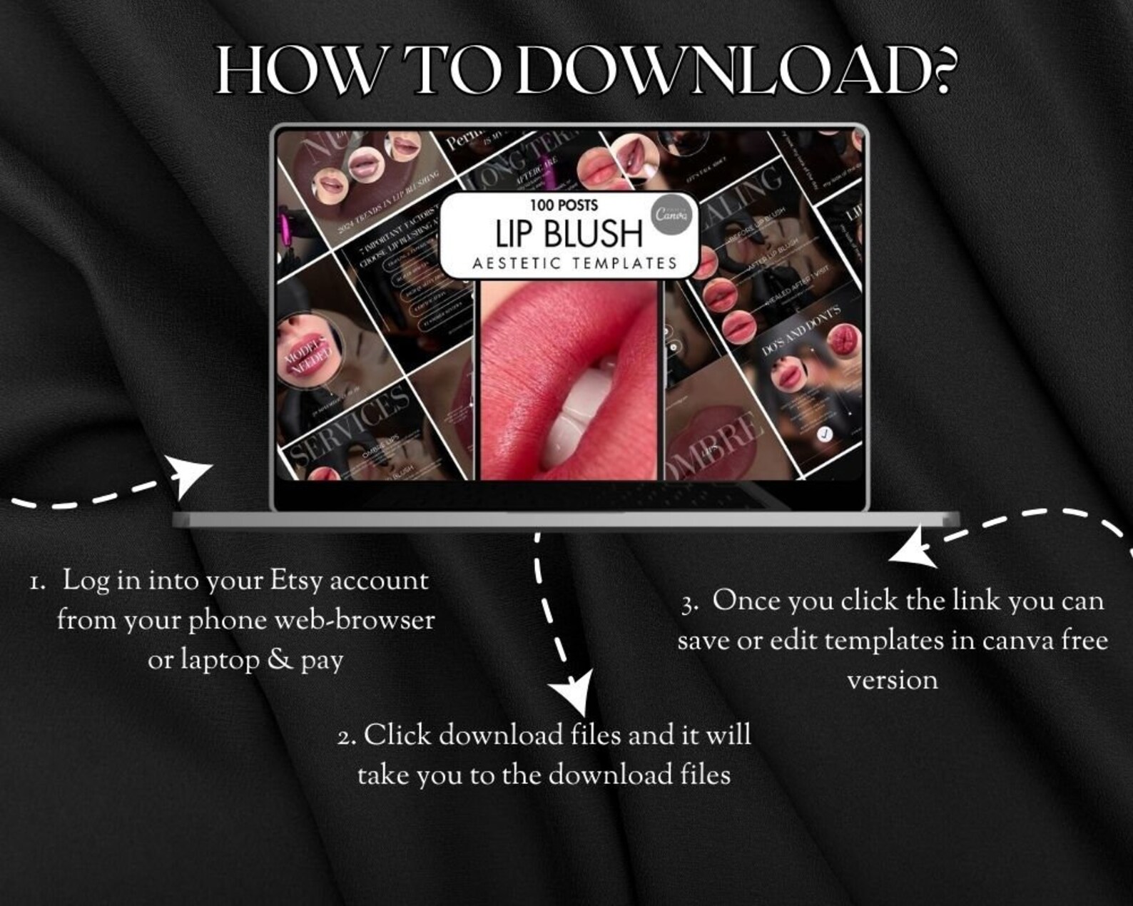 Lip Blush Instagram Templates I Lip Blush Social Media Permanent Makeup ...