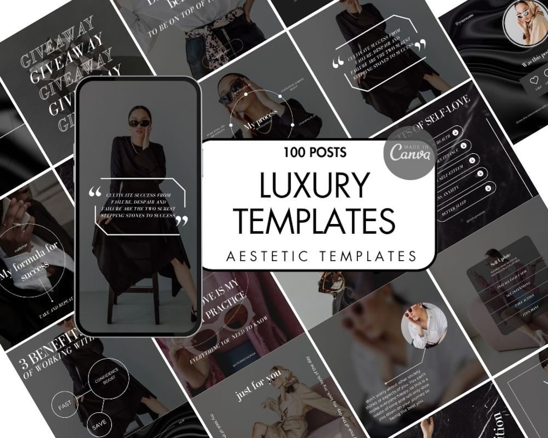 100 Luxury Instagram Templates, Luxury Social Media Templates ...
