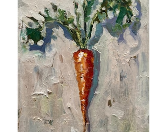 Pintura al óleo de zanahoria — Colección de bodegones DIYASANAT