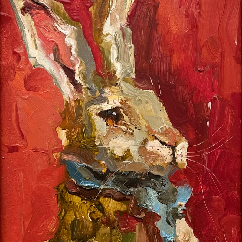 Rabbit Paintings - Etsy