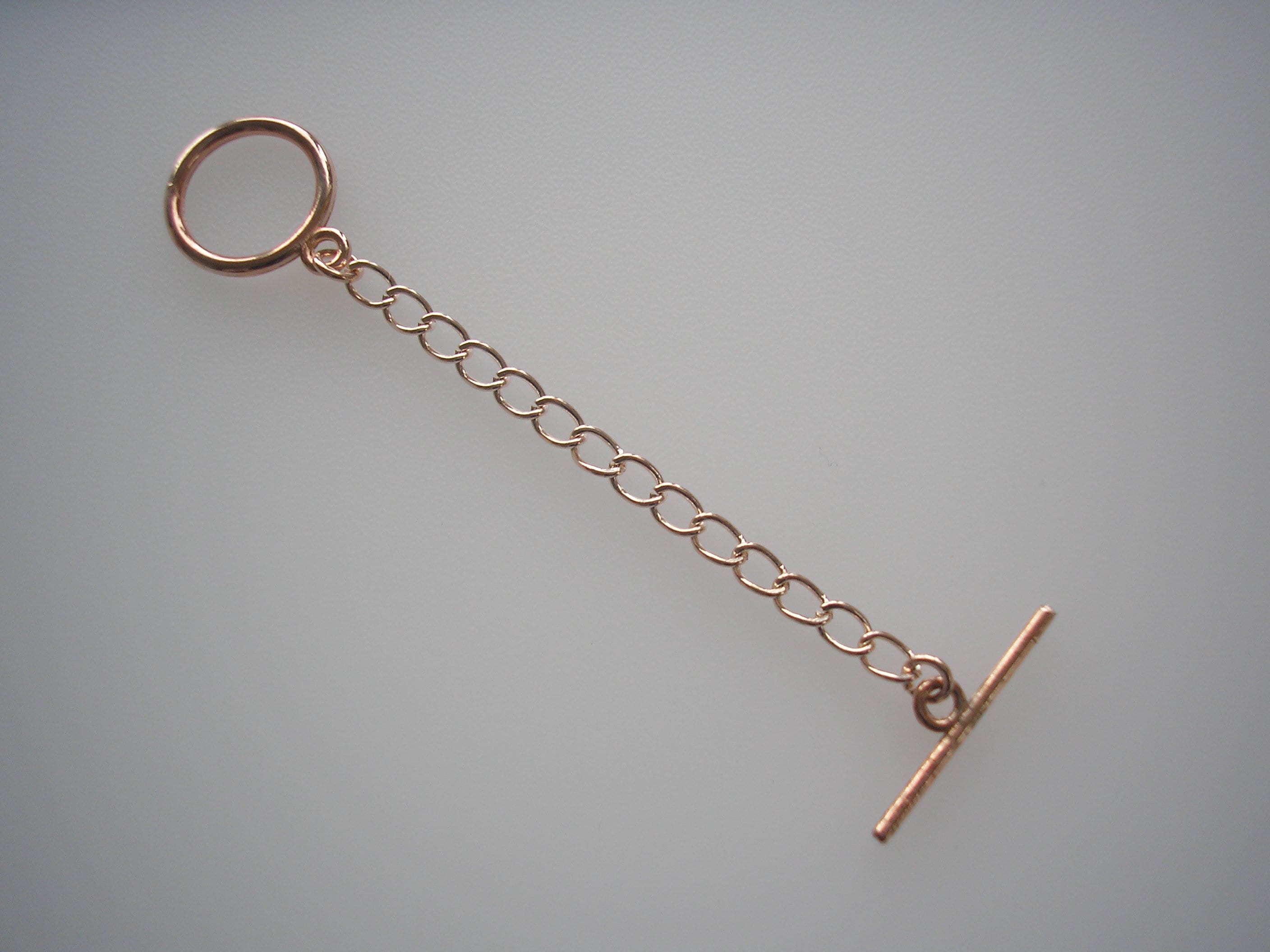 T-bar Toggle Extension Chain to Extend a Necklace Bracelet or Anklet ...