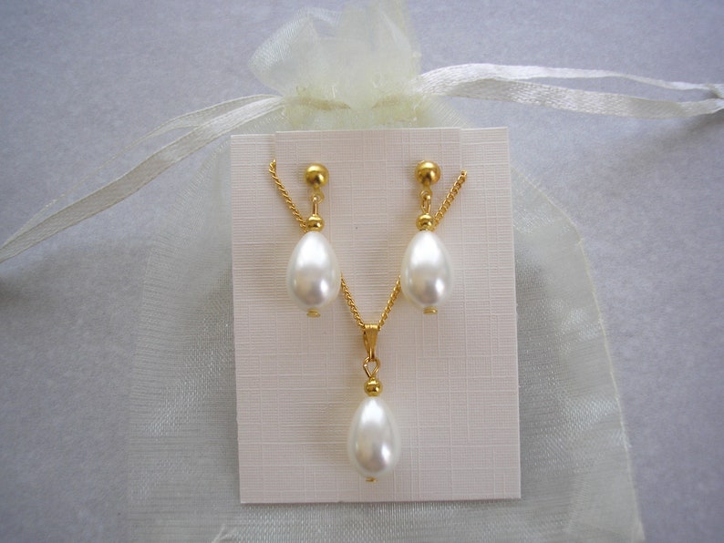 NAIA TEARDROP PEARLESCENT EARRINGS