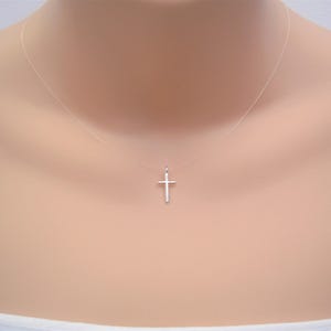 Invisible Cross Necklace - Etsy