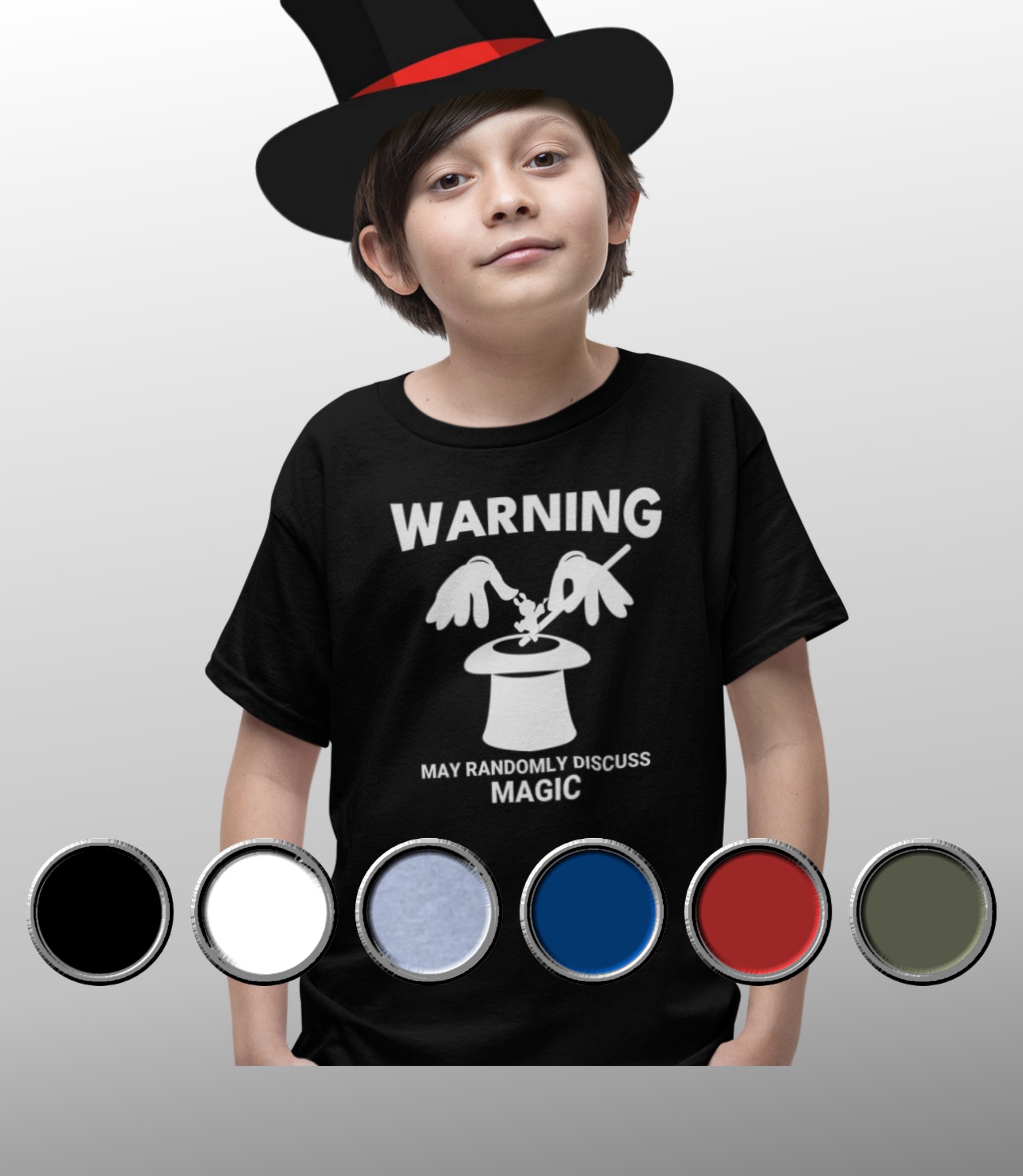 Warning May Randomly Magic Fan Tshirt Funny Warning May Randomly Discuss Magic Funny T Shirt ...