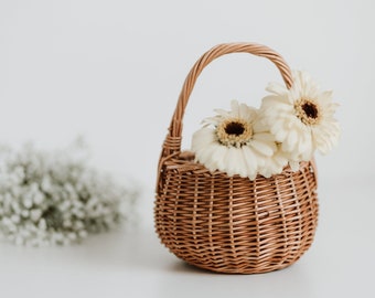 Wicker mini basket for kids, Handmade Unique and Shopping small basket, Wicker kid's Basket, Perfect Small Basket for Kids, gift for a baby