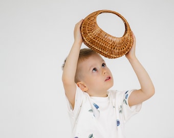 Handmade Wicker Basket for Kids: Small Shopping & Easter Basket