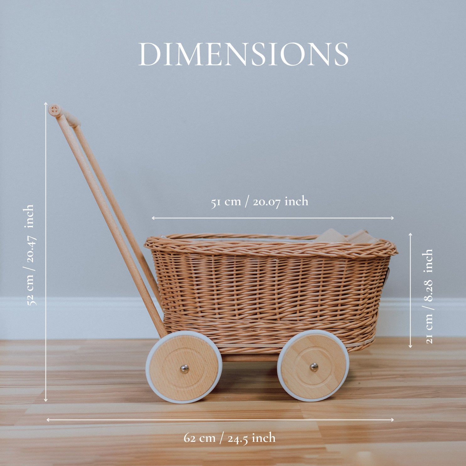 Baby Wicker Walker Wicker Stroller Ecological Wicker Wagon Etsy