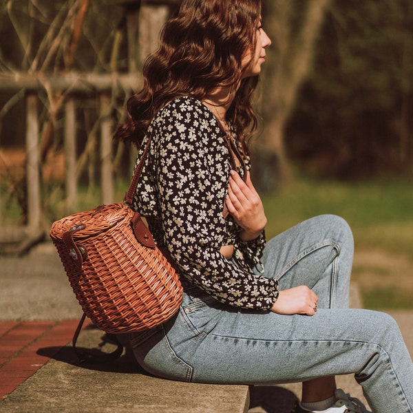 Basket Backpack Etsy