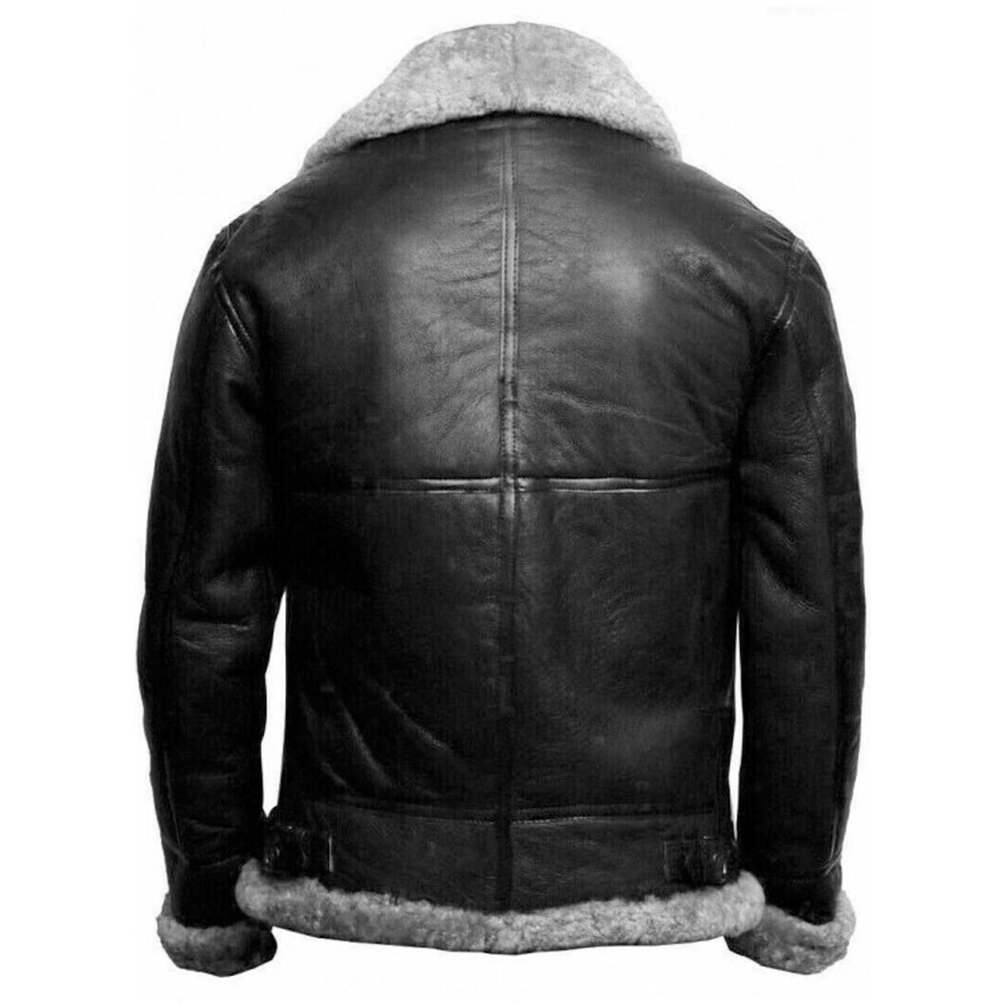 Mens Sheepskin Jacket Aviator Jacket Mens Shearling Coat Etsy UK