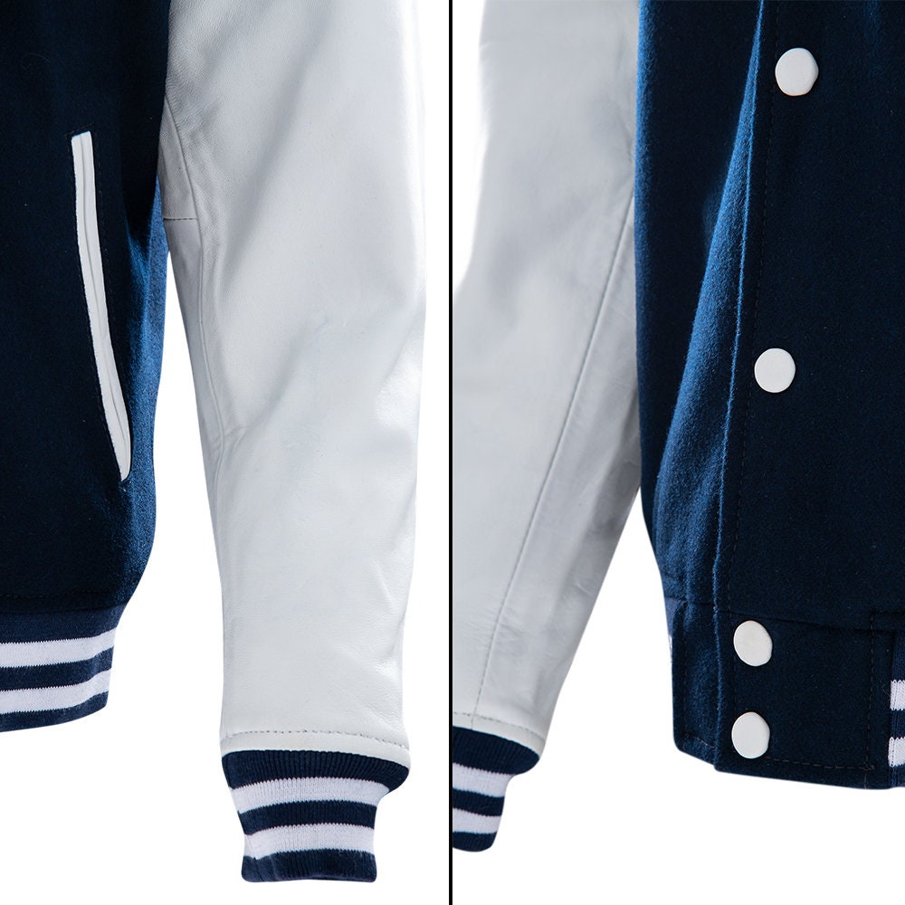 Blue Varsity Baseball Bomber Jacket – Just Not Pressed