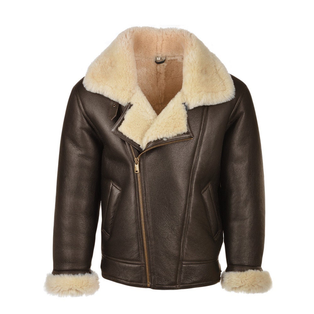 Sheepskin Bomber - Etsy UK