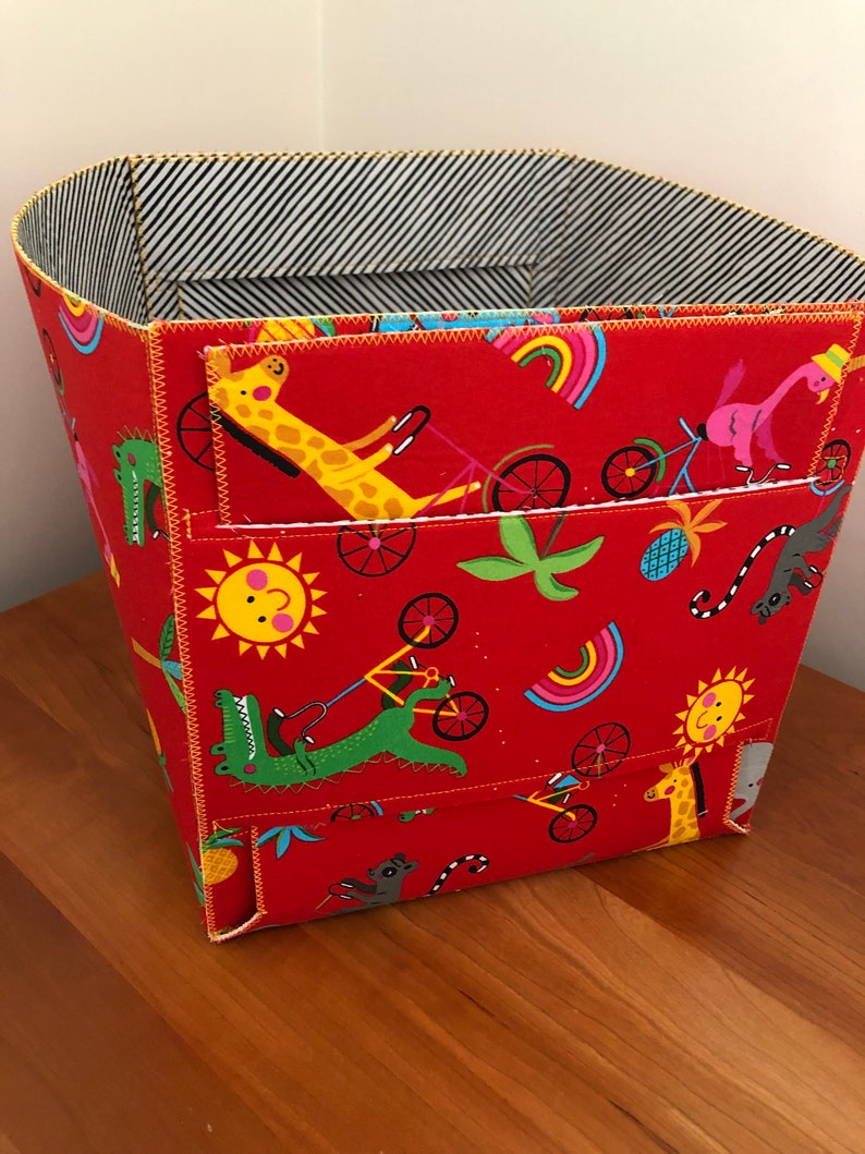 Toy Bins Fabric Toy Boxes Large Fabric Storage Basket Great Etsy