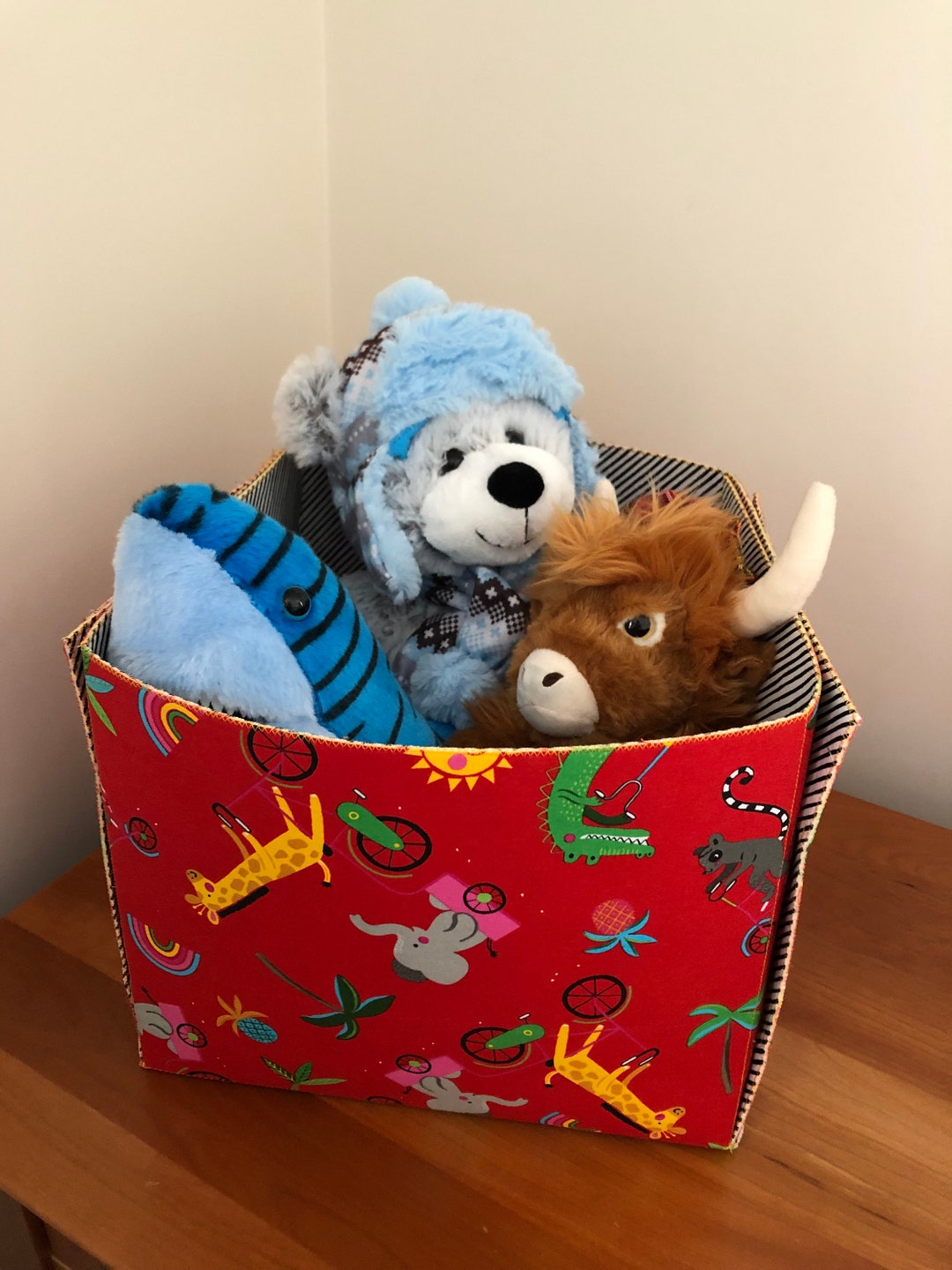 Toy Bins Fabric Toy Boxes Large Fabric Storage Basket Great Etsy