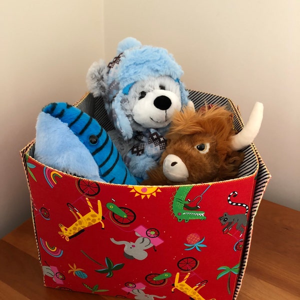 Toy Bins! Fabric Toy Boxes! Large Fabric Storage Basket great for Nursery or child's room!