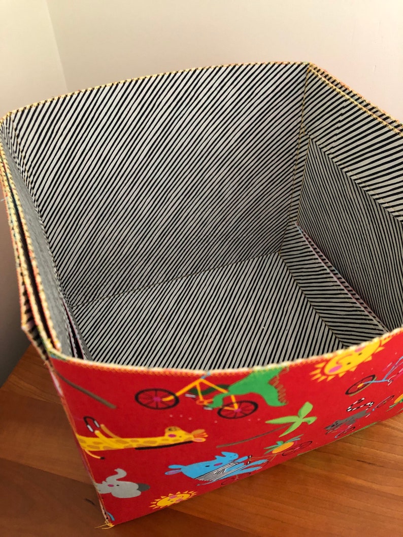 Toy Bins Fabric Toy Boxes Large Fabric Storage Basket Great Etsy