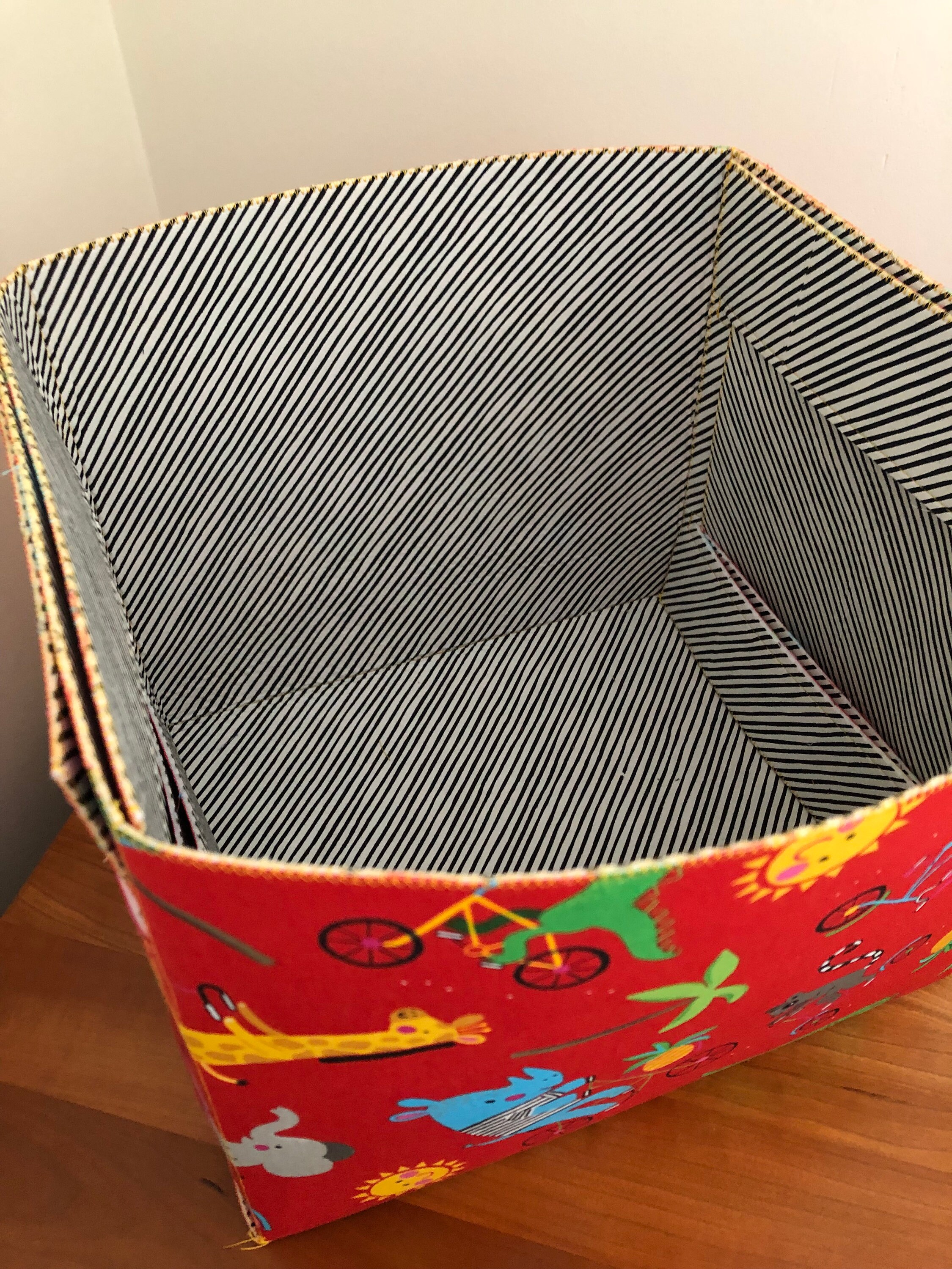 Toy Bins Fabric Toy Boxes Large Fabric Storage Basket Great Etsy