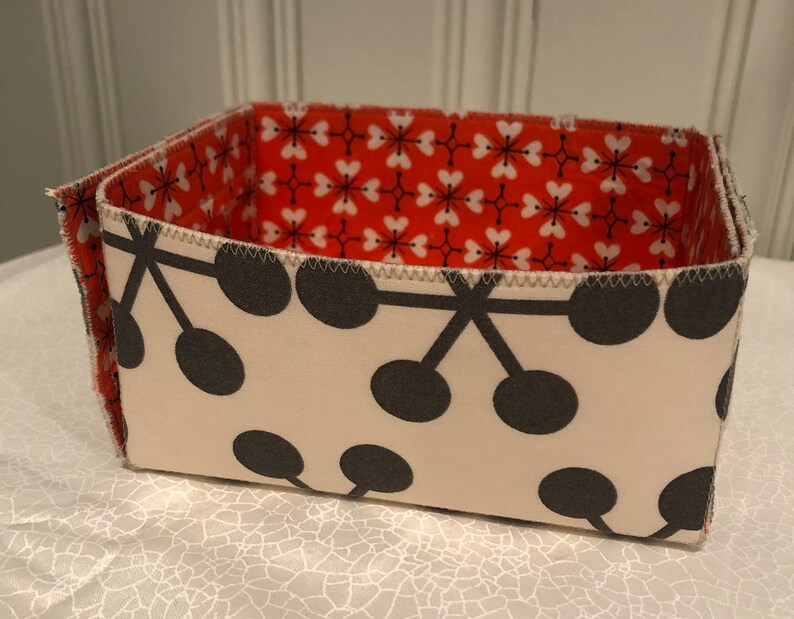 Small Fabric Storage Baskets Etsy