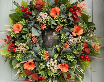 All year round wreath for front door