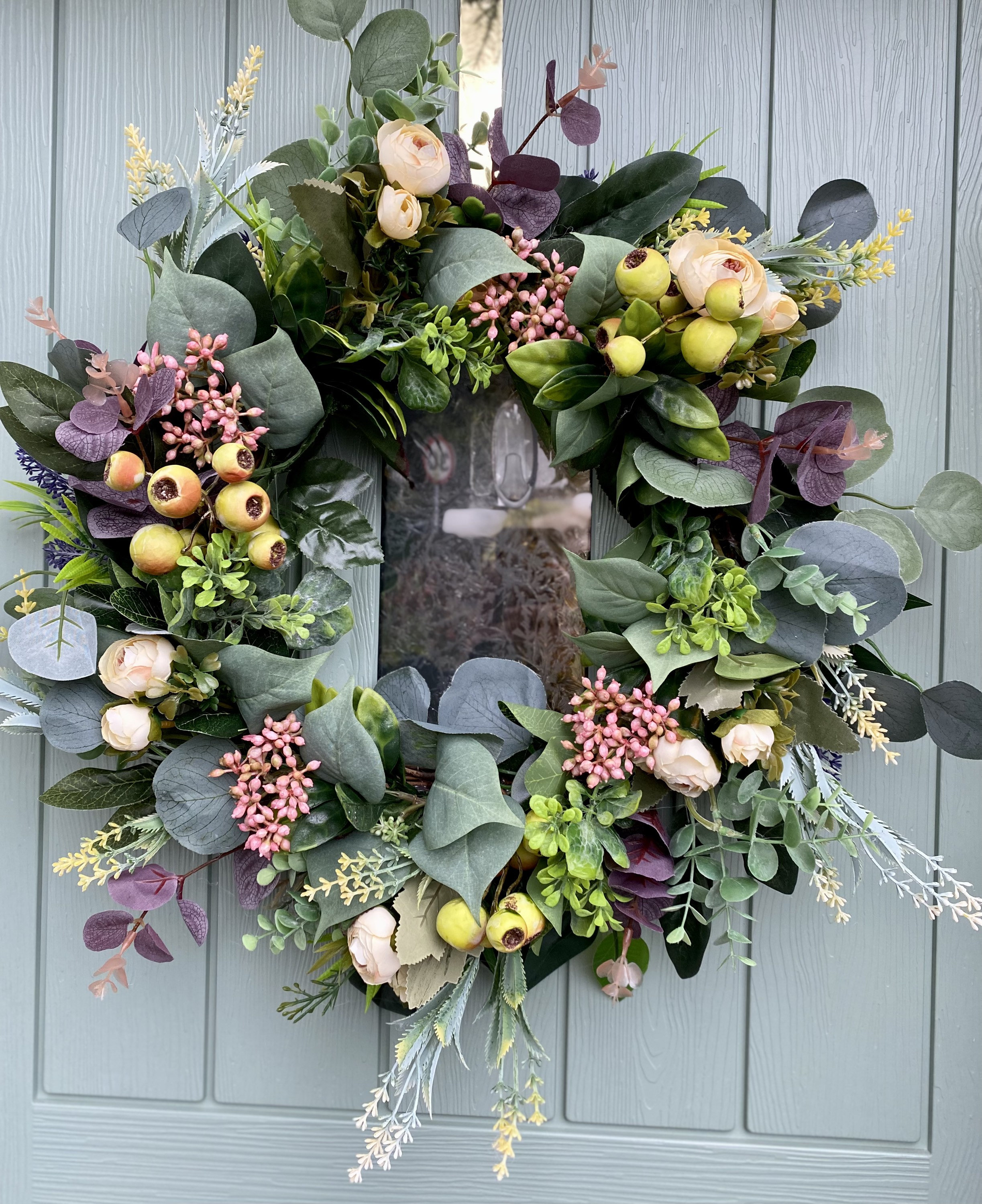 All Year Round Wreath for Front Door - Etsy UK