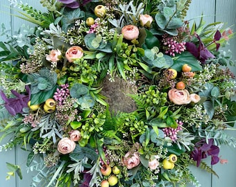 All year round wreath for front door