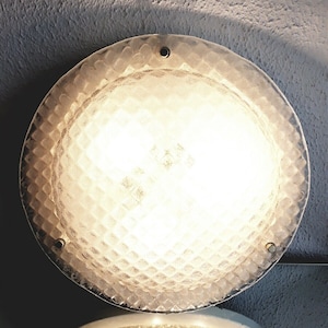 70s wall lamp ice glass ice glass ceiling lamp original &quot;Fischer&quot; vintage 70s