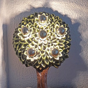 Wall lamp ceramic lamp &quot; tree &quot; 1970s