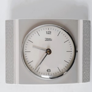 60s kitchen clock wall clock &quot; DIEHL dilectron &quot;electric&quot; Junghans quartz clock 70s
