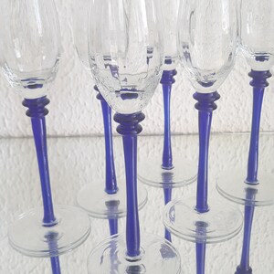 80s Liqueur Glass Set &quot;6 Glasses&quot; Schnapps Glass Set Vintage 80s