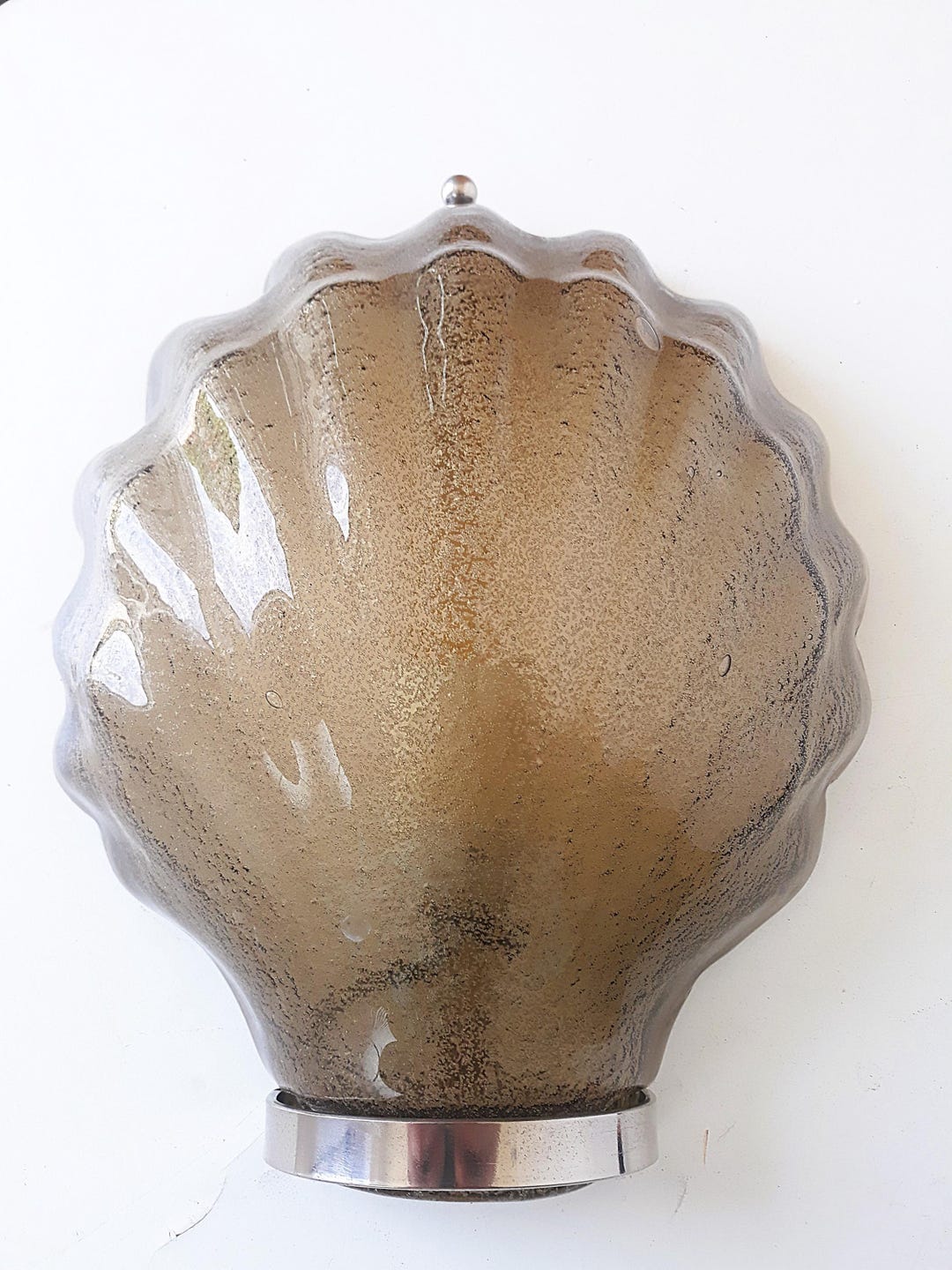 60s Vintage Wall Lamp Mid-century Bubble Glass Shell Lamp Spaceage70s ...