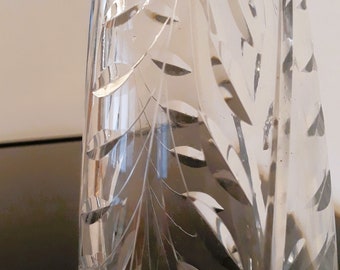 Warmensteinach Glaswerke 重鉛クリスタル 24% PbO 花瓶 H-20.5 cm