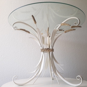 50s living room table coffee table Hans Kögl table glass top 60s