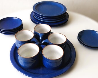 1990er Friesland »Blue« Keramik-Geschirr 18 teilig 2000s