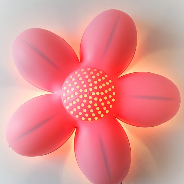 Ikea Pink Flower Wall Light Etsy
