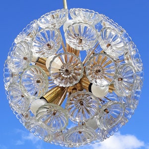 70s Sputnik pendant light TOP Cult Vintage Loft 11 light points lamp 70s