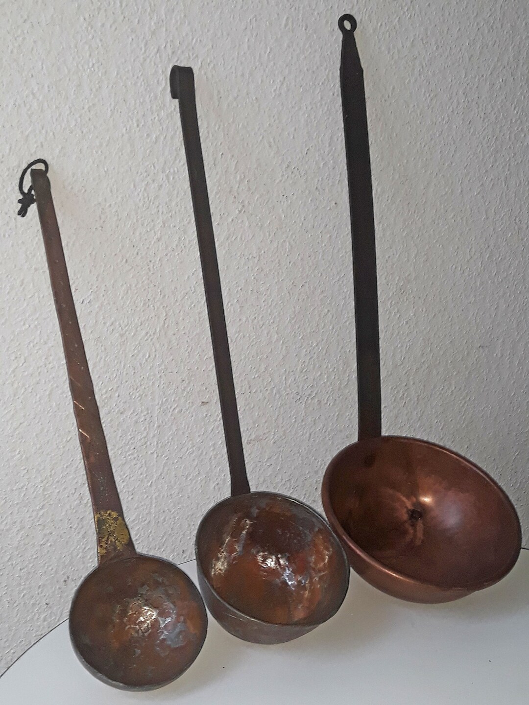 Ladles Set 3 Pcs Soup Ladles Old 18801910 Etsy