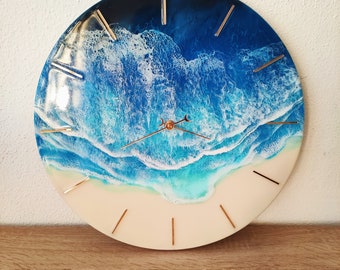Epoxidharz Uhr Einzigartiges Geschenk Wandkunst
