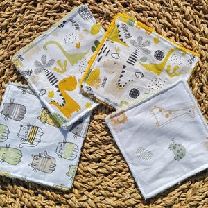 Handmade washable cotton wipes