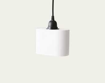 MODERN LAMPSHADE - Compatible with Base 27 - White pendant lamp made in France perfect for the bedroom, living room or entrance