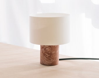 Lampe HALO Noir - Lampe de table ou de chevet minimale au design épuré et moderne