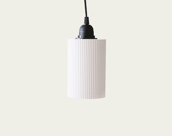 LEMONADE LAMPSHADE - Compatible with E27 base - White pendant lamp made in France compatible for the bedroom and living room