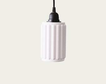 BOUDOIR LAMPSHADE - Compatibel met E27-voet - Witte hanglamp gemaakt in Frankrijk, compatibel voor de slaapkamer en woonkamer