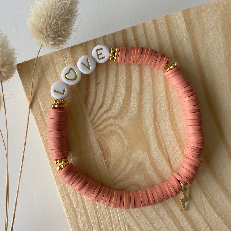 Customizable Bracelets in Heishi Pearls image 5