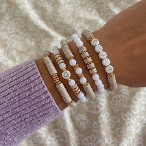 Customizable Bracelets in Heishi Pearls image 4