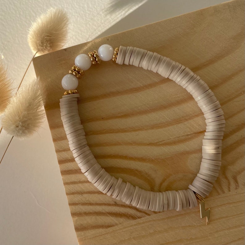 Customizable Bracelets in Heishi Pearls image 9